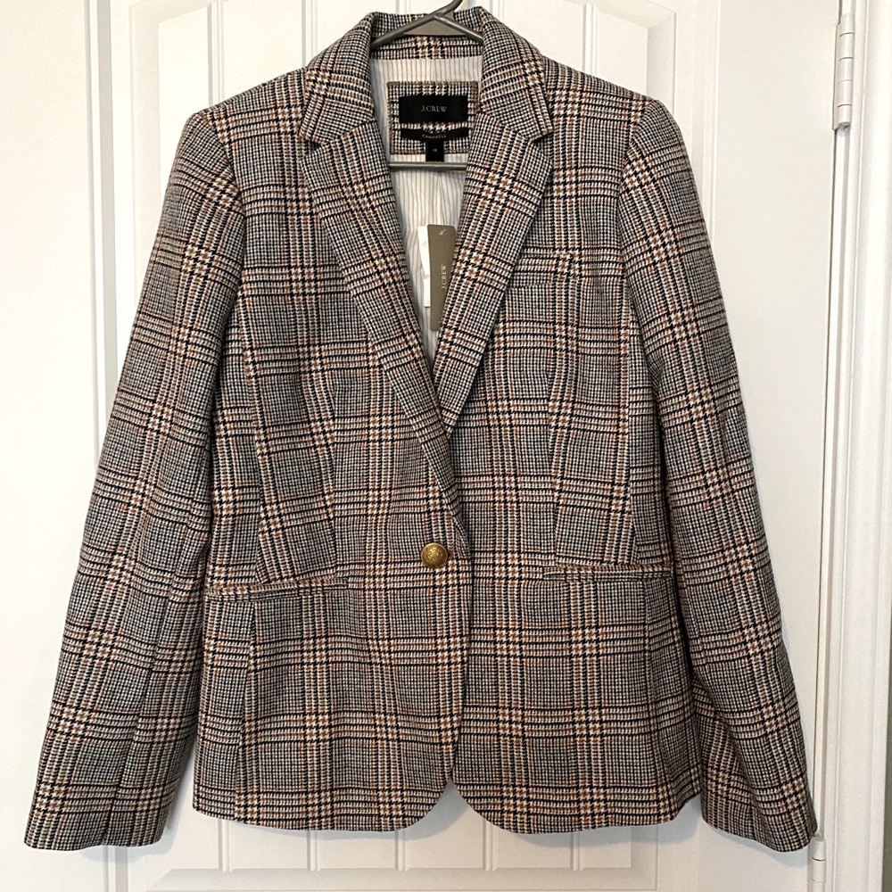 NWT Plaid J. Crew Blazer